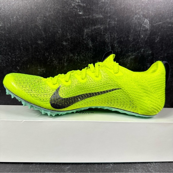 NIKE ZOOM SUPERFLY ELITE 2 VOLT MINT FOAM WOMENS TRACK SPIKES SIZE 5.5 ATOMKNIT - Picture 9 of 11